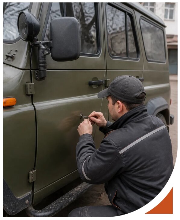 Профессиональное вскрытие автомобиля УАЗ без повреждений в Топках